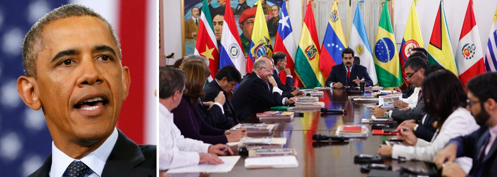 Decreto do governo dos Estados Unidos considerou a Venezuela uma “ameaça incomum e um problema extraordinário"; União de Nações Sul-Americanas (Unasul) condenou o decreto e pediu a revogação do texto; documento assinado por Obama na última segunda-feira (9) determinou a aplicação de novas sanções a sete altos funcionários venezuelanos, acusados de violação de direitos humanos