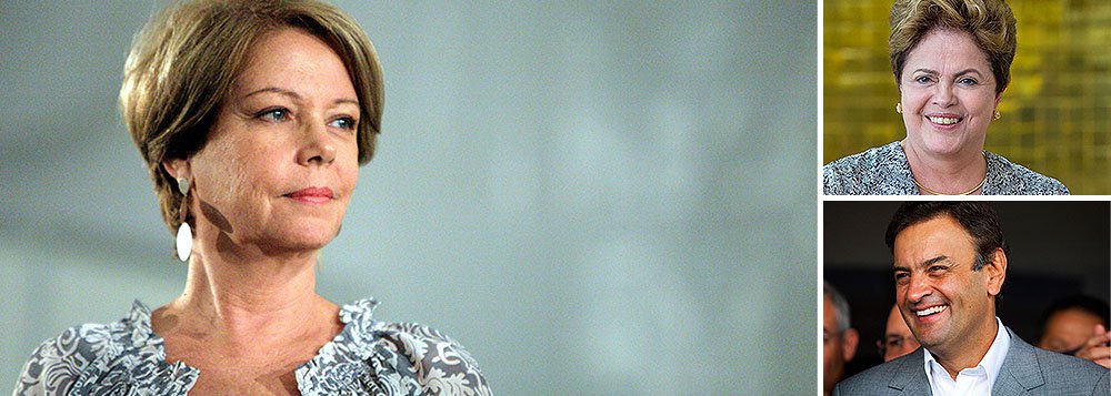 Segundo ela, enquanto Dilma Rousseff segue favorita, Marina Silva perde votos e “algo essencial na sua postulação: o encanto”; já o tucano Aécio Neves, afirma que tem um partido maior e mais estruturado, mais palanques estaduais e um conjunto de circunstâncias mais consistente do que o da ex-senadora: “Depende agora dele próprio para ir ao segundo turno”