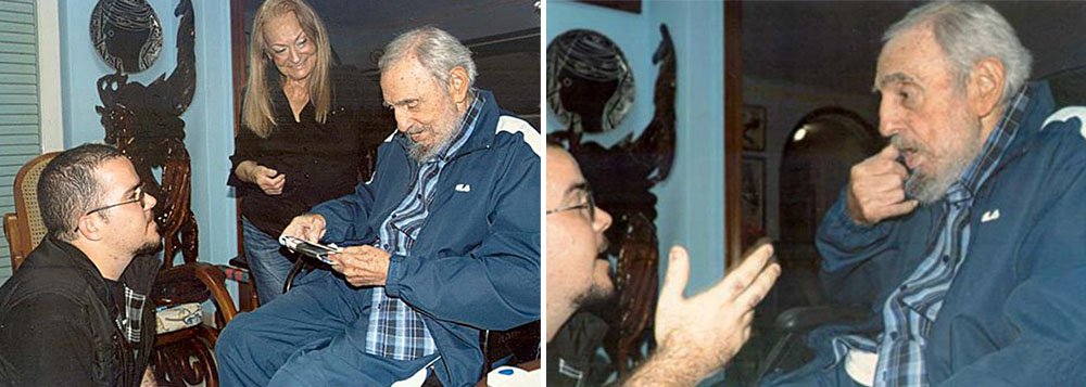 “Fidel é um ser excepcional” é o título de um artigo publicado na edição online do Granma, que está acompanhado de várias fotos de um encontro entre o líder da Revolução Cubana, de 88 anos, e o dirigente da Federação dos Estudantes Universitários, Randy Perdomo Garcia
