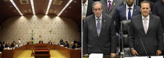 Investigações contra o presidente do Senado, Renan Calheiros, e contra o presidente da Câmara, Eduardo Cunha, no Supremo Tribunal Federal, por suposto envolvimento na Lava Jato, devem ser levadas ao plenário do STF, com transmissão ao vivo pela TV Justiça, diferentemente do que ocorre nas turmas
