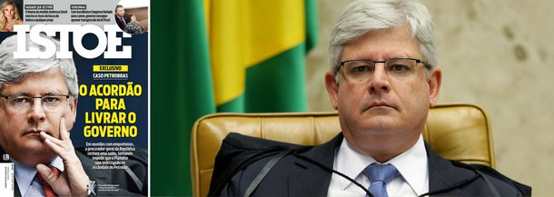 Personagem de capa da revista Istoé desta semana, em razão de um suposto 'acordão' para proteger o governo na Operação Lava Jato, o procurador-geral Rodrigo Janot divulgou nota em que defendeu a lisura das investigações; "Medidas judiciais continuarão a ser tomadas como consequência dessa investigação técnica, independente e minuciosa. O Ministério Público Federal reafirma seu dever de garantir o cumprimento da lei", disse ele