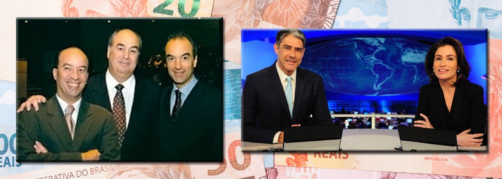 Acabam de sair os números de faturamento da Globo, dos irmãos Roberto Irineu, João Roberto e José Roberto Marinho, em 2014: R$ 16 bilhões, o que representa aumento de 9,7% sobre o ano anterior; o crescimento se deu a despeito da queda contínua de audiência; entre 2013 e 2014, ela recuou de 14,3 para 13,5 pontos do Ibope, de sete da manhã à meia-noite; atrações como Jornal Nacional e Fantástico amargam números cada vez piores, mas isso não tem afetado a receita da Globo; nesta semana, os Marinho, família midiática mais rica do mundo (com US$ 21 bilhões), publicaram editorial contra a taxação de grandes fortunas; "não funciona"