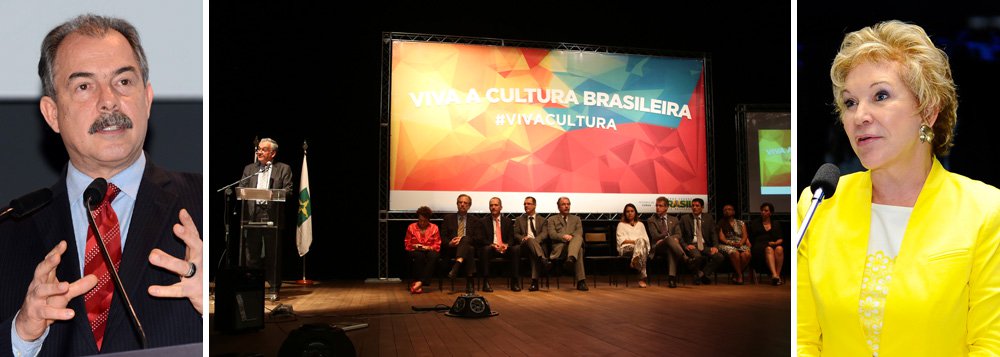 Ministro da Casa Civil, Aloizio Mercadante, não quis comentar as declarações da ex-ministra da Cultura, que o chamou de "inimigo de Lula" em entrevista no fim de semana; mas defendeu com veemência a trajetória do novo titular da pasta, Juca Ferreira, alvo de denúncia de Marta Suplicy à Controladoria Geral da União; fez um "belíssimo pronunciamento" e tem uma "bela história em defesa da cultura", disse Mercadante; durante a posse de Juca, nesta manhã, petistas não pouparam críticas à senadora, que está prestes a deixar o PT