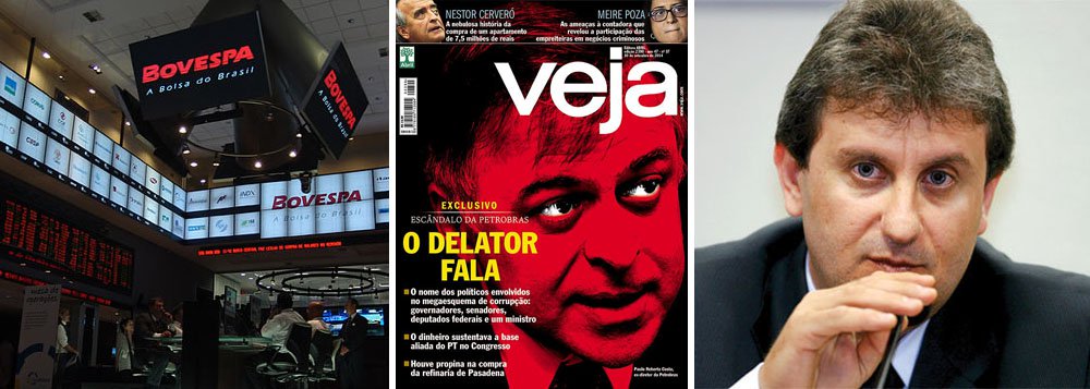 Um dia depois de ser condenada, por 7 a 0, a publicar direito de resposta em favor do Partido dos Trabalhadores, a revista Veja eletriza o mercado financeiro; investidores compram ações da Petrobras, que subiu quase 6% nesta sexta-feira, com a especulação de que vem aí uma bomba capaz de abalar os alicerces da República: a delação premiada de Alberto Youssef; será essa a bala de prata para derrubar o PT, depois que a delação de Paulo Roberto Costa não produziu os efeitos esperados?