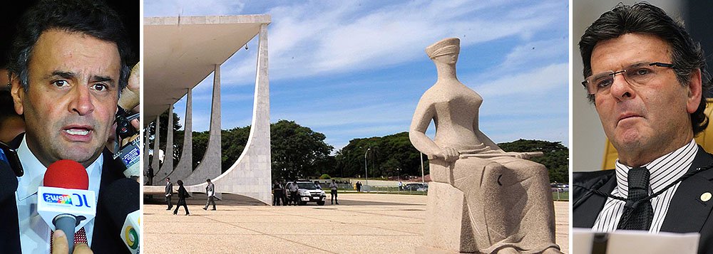 Fernando Brito, editor do Tijolaço, critica a iniciativa do PSDB, presidido pelo senador Aécio Neves, de questionar a meta fiscal; "Mesmo nas mãos do Ministro Luiz Fux, a ação tucana tem ridículas chances de prosperar. Dificilmente o Supremo vai se aventurar na usurpação da função do Legislativo", diz ele