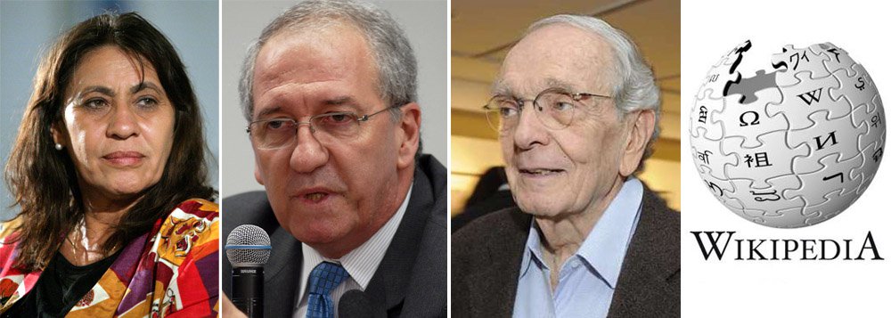 Os perfis dos jornalistas Tereza Cruvinel, Alberto Dines e Franklin Martins foram alterados no site Wikipedia; todos eles foram denominados como "comunistas do Brasil"; a mudança foi feita a partir de computadores do BNDES; colunista do 247, Cruvinel criticou o que denominou de "macarthismo fora do tempo"; "O que ofende não é o rótulo de comunista, num perfil feito por terceiros, já cheio de incorreções. O que espanta é a existência de pessoas que se comprazem com o ato de marcar, espezinhar, estigmatizar", afirma ela