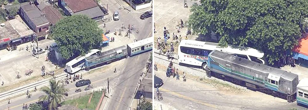 A colisão entre um ônibus e um trem que seguia para Saracuruna, Duque de Caxias, deixou 25 passageiros do ônibus feridos no cruzamento da linha férrea, no centro de Guapimirim, na Baixada Fluminense; o Ramal Guapimirim teve a circulação suspensa e de acordo com a 2ª Companhia de Polícia Militar, os feridos foram encaminhados para o Hospital Municipal José Rabelo de Melo. Este é o segundo acidente ocorrido na passagem da linha neste ano