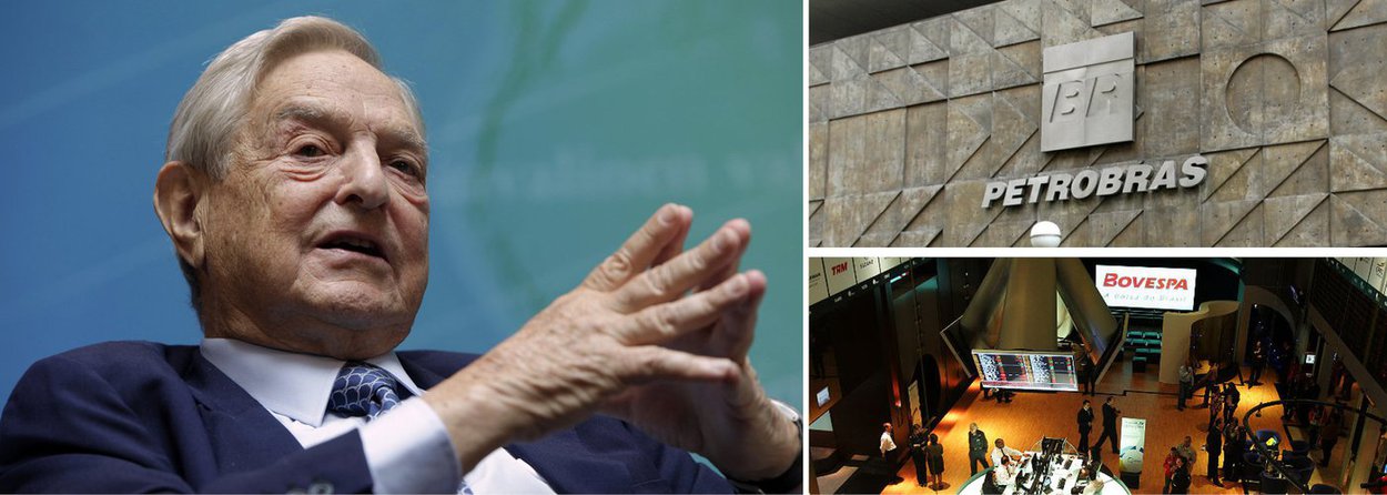 Megainvestidor vai na contramão de grandes fundos dos Estados Unidos, que reduziram suas apostas em papéis da Petrobras nos últimos meses, e dobra quantidade de ações da estatal do petróleo em sua carteira; George Soros, conhecido por suas apostas ousadas no mercado, fechou o último trimestre com 5,1 milhões de ações e opções de compras da companhia, contra 2,4 milhões que tinha no período anterior pelo fundo Soros Fund Management; coleção de notícias negativas sobre a empresa, como denúncias de corrupção e adiamento da divulgação de balanço, fez com que ações sofressem perdas históricas nos últimos pregões