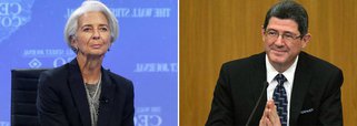 Diretora-chefe do FMI, Christine Lagarde aprova nomeação de Joaquim Levy para o Ministério da Fazenda; “Estou encantada por ele ser um ex-FMI"; "É claro que ele tem credibilidade", disse a francesa após reunião em Davos 