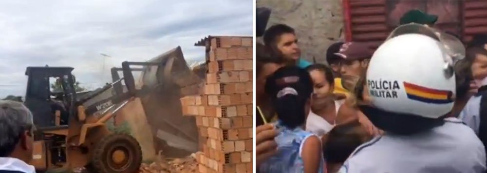 O conflitoo ocorreu durante operação da PM em uma área de Ceilândia, ocupada irregularmente, segundo o GDF; moradores montaram barricadas com fogo e tomaram o caminhão de uma empresa que presta serviço de coleta de lixo; policiais revidaram com a usar spray de pimenta e algumas pessoas passaram mal; manifestantes disseram que pagaram pelos lotes; de acordo com o Executivo, a desocupação visa à construção de escolas, creches e postos de saúde; ainda conforme o governo, moradores não cadastrados no programa 'Morar Bem' poderão ir para albergues temporiamente