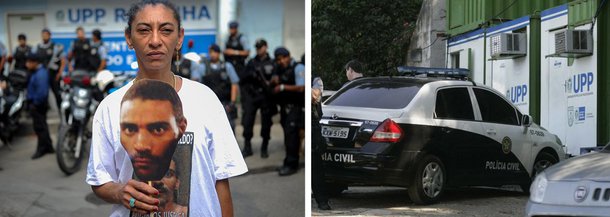O MP-RJ considerou que o laudo de exame de voz do Instituto de Criminalística Carlos Éboli (ICCE) coincide com o parecer técnico da Coordenadoria de Segurança e Inteligência (CSI) que identifica como sendo do soldado Marlon Campos Reis a voz do homem que ligou para outro policial fingindo ser o traficante Thiago da Silva Neris, conhecido como Catatau; a ideia era atribuir ao tráfico de drogas a responsabilidade pelo desaparecimento do pedreiro, Amarildo de Souza, torturado e morto por policiais da UPP da Rocinha