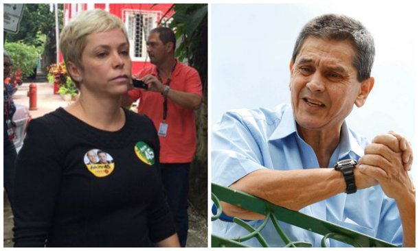 Deputada federal Cristiane Brasil (PTB), filha de Roberto Jefferson, delator do esquema do chamado ‘mensalão’ foi levada para a 15ª delegacia de Polícia Civil, com mais 12 pessoas, por fazer boca de urna a favor do candidato à presidência Aécio Neves (PSDB)