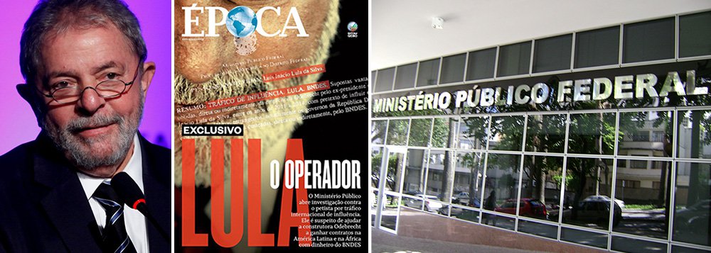 Disparo da revista Época contra o ex-presidente Lula, em que ele foi chamado de "operador" na capa e "lobista em-chefe" na reportagem, termina de forma melancólica para as Organizações Globo; procuradora Mirella Aguiar disse que não foi apresentada "prova nenhuma" no procedimento preliminar (chamado de investigação por Época) sugerido por um procurador – procedimento este que, em menos de uma semana, vazou para a capa de Época, que, na prática, faz lobby por um grupo chinês; "A quebra de sigilo é algo que a Justiça não costuma dar com base em notícias anônimas e equiparo um pouco a reportagem jornalística a uma notícia dessas porque não temos prova nenhuma", disse a procuradora