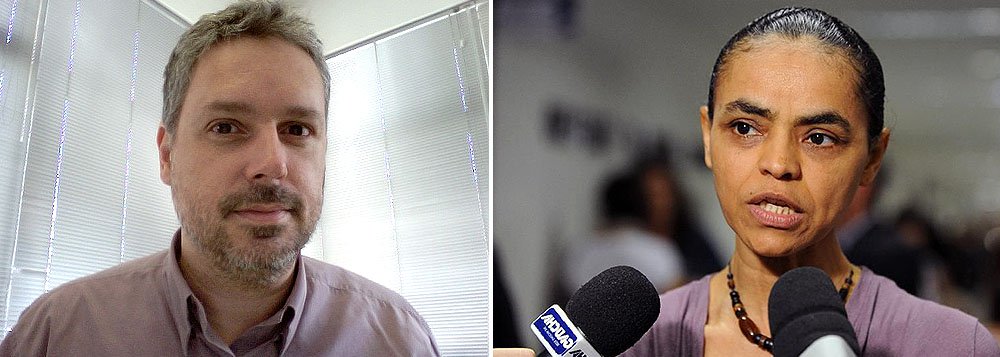 Colunista José Roberto Toledo afirma que o favoritismo de Marina Silva (PSB) para ganhar o papel “antipetismo” é cada vez menor e diz que sua curva descendente sugere que as chances do tucano tenham aumentado desde então: “Se a perda de votos de Marina continuar acelerando e virar avalanche, os pisos e tetos serão solapados. As pesquisas de terça, quinta e sábado mostrarão o tamanho do estrago”