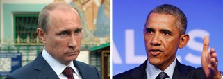Governo russo, de Vladimir Putin, questionou a legitimidade de alguns ataques aéreos dos Estados Unidos, de Barack Obama, contra o grupo Estado Islâmico pelo fato de não haver a aprovação da Síria, onde alguns dos bombardeios estão sendo realizados, e da Organização das Nações Unidas