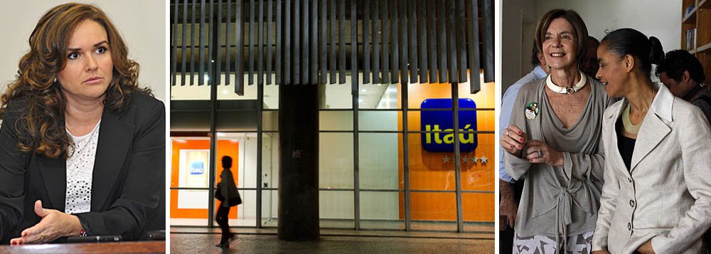 Em entrevista a Eduardo Guimarães, do Blog da Cidadania, Juvandia Moreira, presidente do Sindicato dos Bancários de São Paulo, afirma que o banco Itaú, que tem Neca Setúbal, coordenadora do programa de governo de Marina Silva, como acionista, é o que tem a pior relação com os trabalhadores; "Se você olhar os últimos anos, o Itaú foi o banco mais agressivo em termos de demissões. Repito: é o banco com o qual o sindicato mais teve problemas", diz ela; de acordo com Guimarães, "não é Neca Setubal que está na campanha de Marina, mas o banco dela"