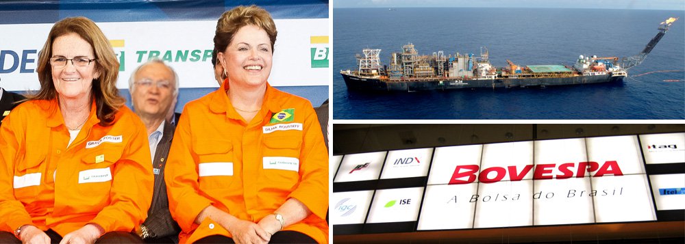 Estatal presidida por Graça Foster bate recordes de extração do petróleo do pré-sal, mas é o efeito da disputa presidencial na bolsa de valores que joga para cima ações da companhia; levantamento da consultoria Economatica mostra que a Petrobras foi a empresa que mais cresceu em valor de mercado na América Latina e Estados Unidos em outubro, voltando à liderança na região; valor de mercado já alcança US$ 116,3 bilhões; ontem, papéis subiram mais de 10% após apoios a Aécio Neves e liderança do tucano em pesquisa