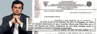 Preso no Maranhão, Andre Caldas agora diz que foi coagido pelo diretor do Centro de Custódia de Pedrinhas, Carlos Aguiar, para gravar vídeo que envolve o candidato do PC do B ao governo do Estado, Flávio Dino, no assalto a um carro-forte no campus da Universidade Federal do Maranhão; ele afirma que, em troca, recebeu a “promessa de um alvará de soltura e mais uma boa quantia em dinheiro, além de ficar ‘blindado’ no sistema”