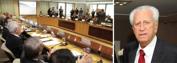 Empresário Antonio Oliveira Santos recebeu 26 dos 28 votos válidos das 27 Federações do Comércio dos Estados e do Distrito Federal e das sete Federações Nacionais filiadas que, juntas, têm direito a um voto; eleição foi realizada nesta quinta-feira 25 em Brasília; a chapa 2, encabeçada por Orlando Diniz, recebeu apenas um voto