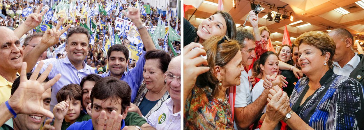Pesquisa divulgada nesta sexta-feira (17) pelo Instituto Datafolha sobre a disputa pela presidência da República, junto aos eleitores do Distrito Federal, apresenta o candidato Aécio Neves (PSDB), com 65% das intenções de votos válidos; a presidente Dilma Rousseff (PT), que busca a reeleição, aparece com 35%; a margem de erro é de três pontos percentuais, para mais ou para menos
