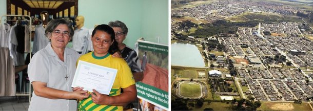 Alunos receberam o certificado de profissionalização do Programa Nacional de Acesso ao Ensino Técnico e Emprego (Pronatec), promovido pelo GDF em parceria com o governo federal, em Brazlândia. Alunos dos cursos de costura, pintura em tecido e jardinagem tiveram 160 horas de aulas; desde 2012, mais de duas mil pessoas já foram matriculadas nos mais de cem cursos oferecidos no DF