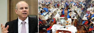 Ministro da Fazenda, Guido Mantega, considera normal a queda do emprego industrial; em julho, a indústria brasileira teve redução de 0,7% no emprego em comparação com junho; "Nós temos uma rotatividade que é normal. Em alguns momentos é um pouco maior a saída em algum setor. Mas o que interessa é o saldo geral, que [indica que] o emprego continua aumentando e o nosso desemprego continua sendo um dos menores do mundo", defendeu