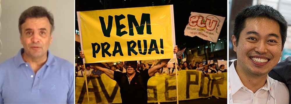 Site vemprarua.org.br, que estava registrado em nome da Fundação Estudar, do bilionário Jorge Paulo Lemann, homem mais rico do Brasil, está agora indisponível; página foi criada por Fabio Tras, diretor-executivo da fundação; indignado, Lemann afirmou que sua entidade é "apolítica"; ontem à noite, senador Aécio Neves (PSDB-MG) convocou protestos nas principais capitais do País, fazendo tabelinha com o movimento "vemprarua"; marcha pelo impeachment da presidente Dilma Rousseff sofre baixa antes mesmo de começar e Lemann estuda novas providências; vitória da democracia, embora o conteúdo agora esteja sendo direcionado para um domínio fora do País