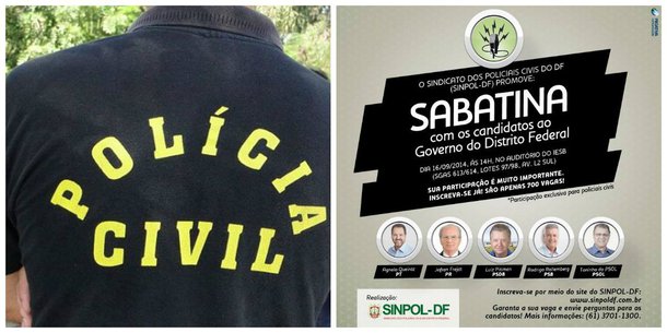 Os candidatos ao governo do Distrito Federal falaram sobre segurança pública e melhores condições de trabalho na tarde de ontem (16) durante sabatina promovida pelo Sindicato dos Policiais Civis do DF. Convocação de concursados aprovados e ampliação dos quadros foram os pontos mais questionados