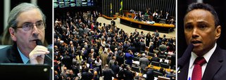 Após comandar série de derrotas do governo na Câmara, presidente da Casa, Eduardo Cunha (PMDB), defende presença do PT na CPI da Petrobras: “O PT tem direito a um posto na mesa da CPI, não se trata de uma concessão”; ele reconhece que o líder petista Sibá Machado reivindicou a cadeira de relator da Comissão para o seu partido;  "No caso da reforma política, o PT não estava querendo constituir a comissão. A gente atropelou mesmo. O PMDB escolheu a presidência. E cedeu a relatoria ao DEM. Não excluo a hipótese de isso acontecer outras vezes. Mas insisto: não sei se seria de bom alvitre a gente fazer isso em todas as comissões"