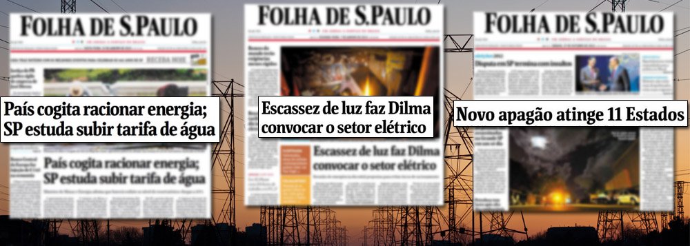 "Em novembro de 2009, às vésperas do ano eleitoral de 2010, teve início esforço anual dos maiores órgãos de imprensa do país – que, desde 2003, fazem oposição cerrada aos sucessivos governos federais do PT – para vender à população que o país estaria à beira de racionamento de energia como o que ocorreu ao fim do segundo governo Fernando Henrique Cardoso", escreve Eduardo Guimarães, do Blog da Cidadania; o único apagão que realmente aconteceu no País, no entanto, foi entre 1º de julho de 2001 e 27 de setembro de 2002, sob o governo tucano, "tendo sido causado por falta de planejamento e investimentos em geração de energia", acrescenta o blogueiro; leia a íntegra de seu texto