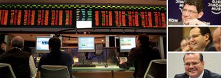 Mercado de ações aguarda anúncio oficial da equipe econômica vendendo papéis que se valorizaram; resultado foi queda de 1,21% nesta segunda-feira 24, após abertura em clima de euforia, com alta de 2,77% que não se sustentou; mundo externo ao governo trabalha com a informação de nomeação de Joaquim Levy e Nelson Barbosa apenas após votação de fim do superávit, mas reação negativa no PT ao nome do ex-secretário do Tesouro causou apreensão