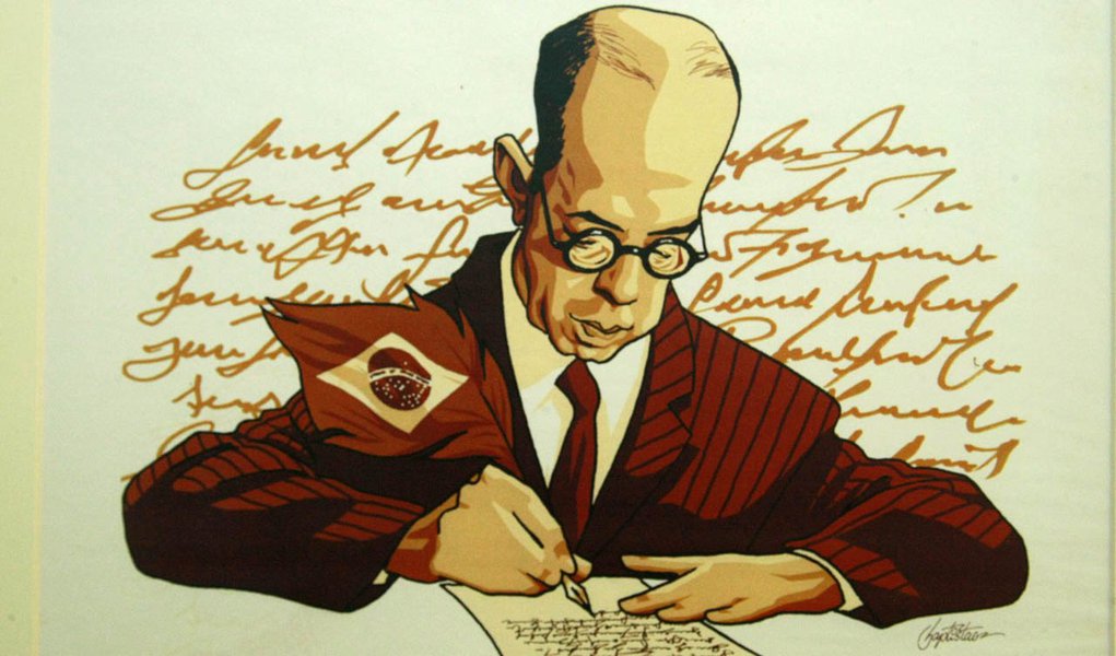 Exposição organizada pelo Instituto de Estudos Brasileiros (IEB) da Universidade de São Paulo, que marca os 70 anos de morte do modernista, autor de Paulicéia Desvairada e Macunaíma; mostra é gratuita e pode ser conferida até o dia 10 de julho no saguão do prédio da Reitoria, no campus Butantã; exposição reúne cerca de 30 obras assinadas por Nássara, Millôr Fernandes, Paulo Cavalcanti, Antonio Paim Vieira, Hilde Weber, José Corrêa Moura, Nicolielo, Hippert, entre outros artistas