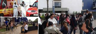 Hospital Santa Lúcia, em Brasília, foi isolado por cerca de 30 minutos no início da manhã de hoje (23) após a entrada de um paciente que mora no exterior com sintomas de doença infectocontagiosa; a Secretaria de Saúde do Distrito Federal e a Agência Nacional de Vigilância Sanitária (Anvisa) descartaram qualquer suspeita de ebola e a unidade já foi liberada para atendimento