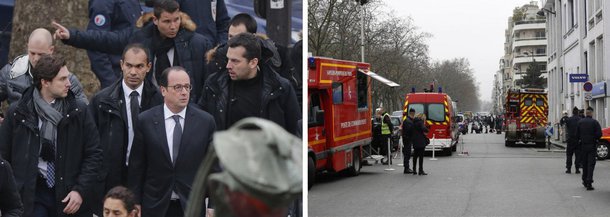 Em pronunciamento transmitido ao vivo na tarde desta quarta-feira 7, após o atentado terrorista contra a revista Charlie Hebdo que matou 12 pessoas em Paris, o presidente da França disse que a "melhor arma" do país é a " sua unidade"; François Hollande afirmou que todos os esforços para localizar os assassinos estão sendo feitos e decretou que a quinta-feira 8 será de luto nacional