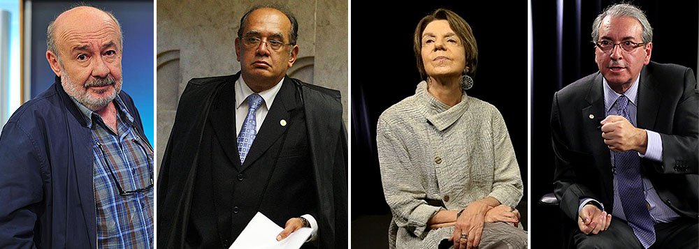 Além das manifestações que cobram o impeachment de Dilma Rousseff e até a volta da ditadura militar, colunista cita ações recentes dos que chama de “líderes da oposição”, como Neca Setubal, herdeira do Itaú, Gilmar Mendes, do STF, e Eduardo Cunha, líder do PMDB na Câmara: “(Dilma) Não tem nada que esperar até a nova posse, em 1º de janeiro, para tranquilizar e devolver confiança e esperança ao país que lhe deu a vitória nas urnas”