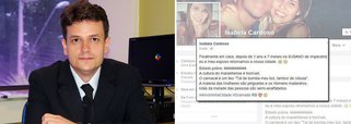 O perfil usado no Facebook para compartilhar uma mensagem preconceituosa contra os maranhenses pode ser falso; de acordo afirma o promotor de Justiça de Imperatriz, Joaquim Júnior; a foto usada no perfil seria de uma mulher que mora no Rio de Janeiro e que já teria entrado em contato para afirmar que não possui qualquer participação no ocorrido; se confirmada a existência do perfil falso, a investigação se tornará imprescindível por se constatar a prática de outro crime