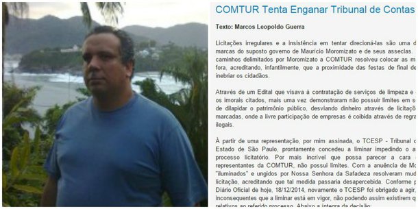 Jornalista Marcos Leopoldo Guerra, de 51 anos, foi assassinado com três tiros na madrugada desta quarta-feira, em sua casa, localizado em um bairro de classe alta em Ubatuba, litoral norte de São Paulo; ele era responsável pelo blog "Ubatuba Cobra", pelo qual fazia acusações e denúncias, inclusive contra políticos da cidade