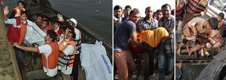 Um ferry boat superlotado naufragou neste domingo, 22, no Rio Padma, no centro de Bangladesh, depois de se chocar com um navio de carga, causando a morte de 41 pessoas; incluindo 11 crianças; "Os mortos incluem 11 crianças e sete mulheres", informou a polícia local; sobreviventes disseram que o ferry boat MV Mostofa estava com 70 a 150 passageiros a bordo, quando virou; um dos países mais pobres da Ásia, cortado por mais de 230 rios