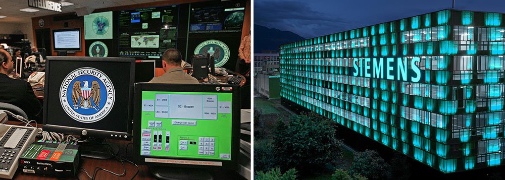 A Agência de Segurança Nacional dos Estados Unidos (NSA, na sigla em inglês) tentou espionar o grupo industrial Siemens com a ajuda da inteligência alemã, informou o jornal Bild am Sonntag em um novo episódio potencialmente constrangedor para a chanceler Angela Merkel