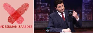 "Comprei um Playstation do meu bolso e vou sortear pra quem mais xingar as redes sociais que o governo criou para combater 'o ódio' na internet", contou o apresentador do “The Noite”, Danilo Gentili; humorista se refere ao Pacto Nacional de Enfrentamento às Violações de Direitos Humanos na Internet, criado pelo governo: "Se esses canalhas são os humanos, temos que ter orgulho em ser desumanos - e manter a liberdade para isso, sempre"