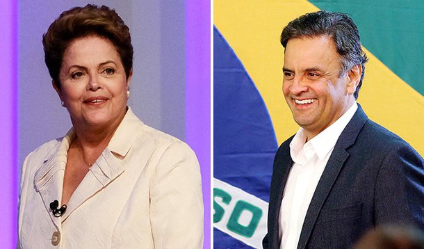 Presidente Dilma, que terminou o primeiro turno na frente, com 41,59% dos votos, está reunida com integrantes da coordenação de campanha no Palácio da Alvorada; petista pode viajar ainda hoje à Bahia, onde Rui Costa surpreendeu e foi eleito governador no primeiro turno; Aécio Neves, que teve 33,55% dos votos no primeiro turno, viaja nesta manhã para São Paulo, onde fará reuniões fechadas ao longo do dia