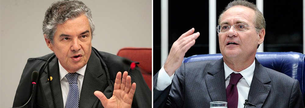 "Não me submeteria ao risco de uma humilhação no campo político", disse o ministro Marco Aurélio, sobre a declaração do presidente do Senado, Renan Calheiros (PMDB-AL), de que os magistrados terão de passar por nova sabatina se quiserem estender por mais cinco anos a aposentadoria compulsória na Corte; "Depois de 30 anos, vão inquirir o quê? Vão verificar a atuação do ministro? Instalarão uma junta médica para ver se o ministro tem condições de prosseguir?", ironizou
 