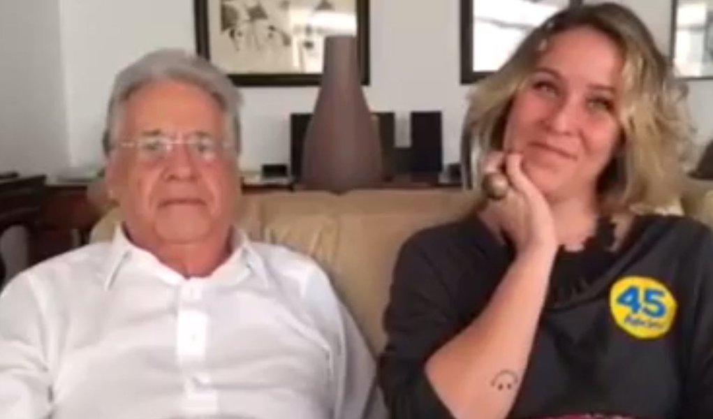 "Nunca xinguei ninguém", defendeu-se o ex-presidente, em vídeo divulgado pelo whatsapp, antes de pedir voto a Aécio Neves no próximo domingo; "Eu sempre fiz política acreditando nas coisas, com esperança, com amor; nunca xinguei, usei argumento", disse