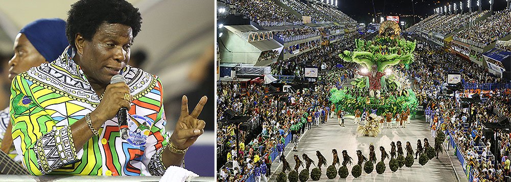 Intérprete da escola campeã do Carnaval do Rio, ele rebateu a polêmica sobre o suposto patrocínio da Guiné Equatorial: "Se não fosse a contravenção meter a mão no bolso, organizar, ainda estaria naquele negócio de armar e desarmar, arquibancada caindo, desfile terminando às 14h. Cada escola desfilando 2 ou 3 horas, a hora que quer. Se temos hoje o maior espetáculo do planeta, agradeça à contravenção"