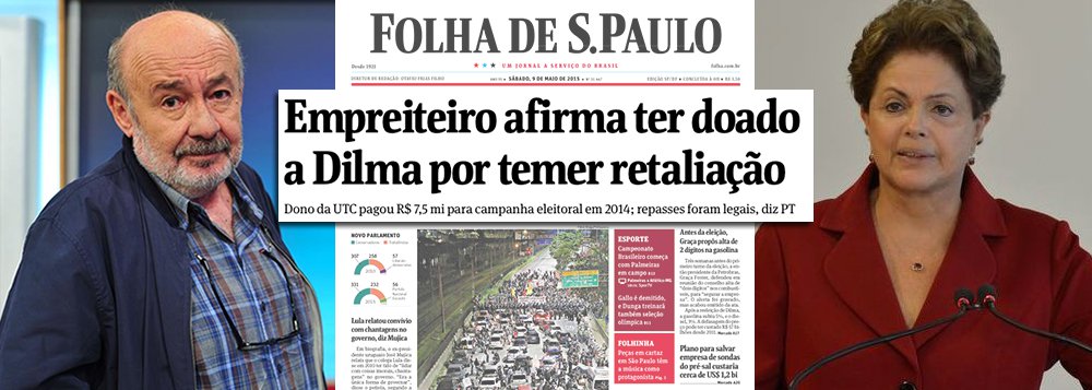 Ao comentar a manchete deste sábado da Folha de S. Paulo, sobre o que pode vir a ser a delação premiada (que não foi feita) do empresário Ricardo Pessoa, o jornalista Ricardo Kotscho afirma se tratar de mais uma tentativa de alimentar o projeto golpista no País; "Disse como, a quem, aonde, quando, em que circunstâncias? Como já se tornou rotina na cobertura da Operação Lava-Jato, tudo é vago e colocado no condicional, não há resposta para estas perguntas, não se apresentam provas e as fontes são sempre anônimas, mas o conjunto da obra cumpre sua tarefa de municiar os porta-vozes da oposição, sempre em busca de um fato novo para pedir o impeachment da presidente, criminalizar o PT, colocar o governo na defensiva e tirar Lula da disputa sucessória", afirma; leia a íntegra