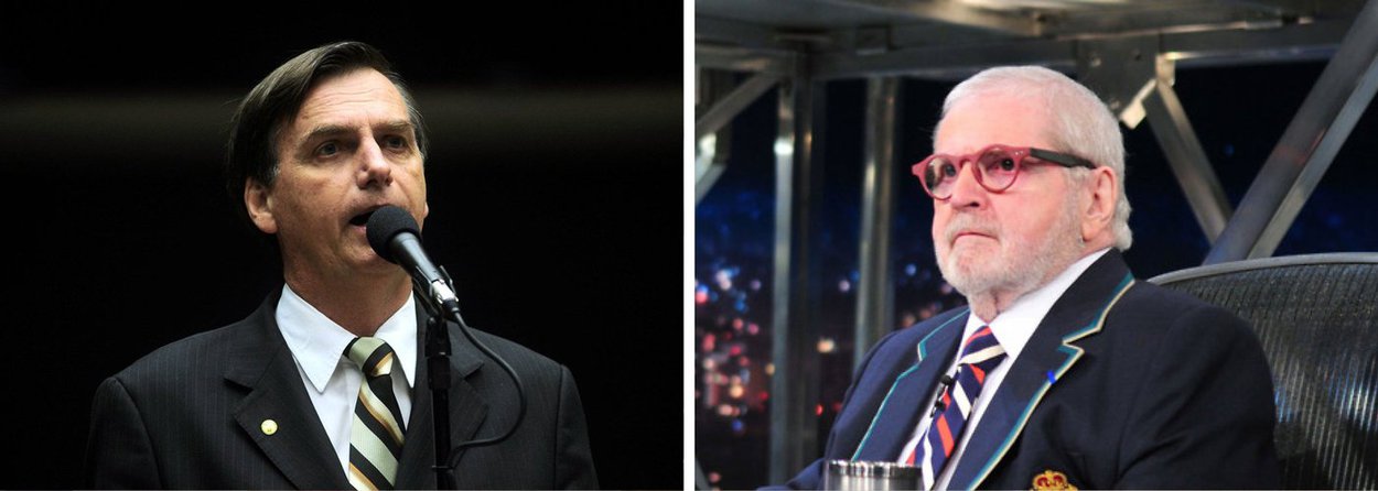 Deputado aparece em vídeo com Renato Oliveira, rapaz que se manifestou em apoio a Jair Bolsonaro no programa da Globo, e diz que o apresentador fez "uma covardia com o garoto"; depois, ele desafia: "Eu te desafio. Me convide para o teu programa. Você não é isento? (...) Você, na verdade, é um grande embusteiro. Você não tem culhão para me convidar"