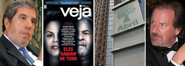 O executivo Fábio Barbosa não é mais presidente da Editora Abril; em comunicado, a empresa dos Civita informou que ele será substituído por Giancarlo Civita, neto do fundador; na gestão Barbosa, Veja passou pelo maior vexame de sua história, que foi o de publicar um direito de resposta no dia das eleições presidenciais, depois da capa 'Eles sabiam de tudo'; lista do procurador-geral Rodrigo Janot, que não implica a presidente Dilma Rousseff, revela o erro da aposta editorial da Abril no golpe eleitoral e, depois, no impeachment