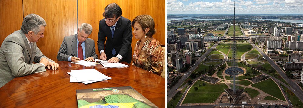 Representantes do Governo do Distrito Federal e do Banco do Brasil assinaram dois contratos: um de empréstimo no valor de R$ 500 milhões e outro de garantias e contragarantias de R$ 67 milhões; os recursos do primeiro serão usados para investimentos nas áreas de infraestrutura e mobilidade; a secretária de Planejamento Leany Lemos frisou que o montante "deve ser passado até o fim deste ano" e está vinculado a investimentos nessas áreas, não podendo ser utilizado para outros fins; segundo o governador Rodrigo Rollemberg, o montante "contribuirá para melhorar a qualidade de vida da nossa cidade" 
 