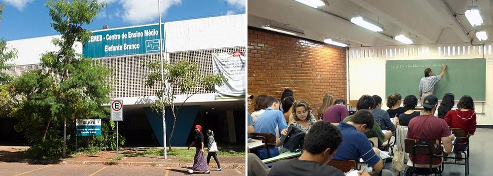 O DF vai aderir ao Pacto pela Segurança, com o objetivo de criar projetos setoriais entre as secretarias para evitar esse processo de evasão por meio da violência; também é possível estudar à distância; o programa é destinado a jovens e adultos que não concluíram os estudos; são os alunos da Educação de Jovens e Adultos (EJA), que têm mais de 15 anos de idade e ingressaram no ensino fundamental, ou aqueles com mais de 18 que entraram no ensino médio; segundo a Secretaria de Educação do DF, em 2015 serão aproximadamente 55 mil estudantes nessa modalidade.