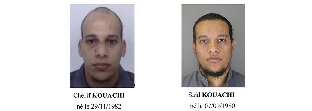 Foto divulgada pela polÃ­cia da FranÃ§a dos suspeitos de cometerem ataque ao jornal semanal de Paris Charlie Hebdo, Cherif e Said Kouachi. REUTERS/PolÃ­cia de Paris/DivulgaÃ§Ã£o via Reuters